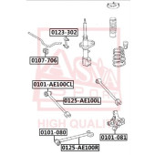 Сайлентблок, рычаг независимой подвески колеса <b>ASVA 0101081</b>