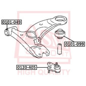 Сайлентблок, рычаг независимой подвески колеса <b>ASVA 0101099</b>