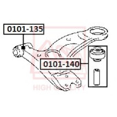 Сайлентблок, рычаг независимой подвески колеса <b>ASVA 0101135</b>