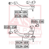 Сайленблок переднего нижнего рычага 0101-156 <b>ASVA 0101156</b>