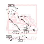 Сайлентблок, рычаг независимой подвески колеса <b>ASVA 0101166</b>