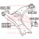 Сайлентблок, рычаг независимой подвески колеса <b>ASVA 0101202</b>