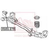 Сайлентблок, рычаг независимой подвески колеса <b>ASVA 0101279</b>