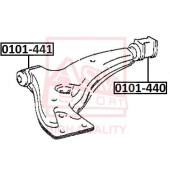 Сайлентблок, рычаг независимой подвески колеса <b>ASVA 0101441</b>