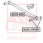 Ремкомплект, опора стойки амортизатора <b>ASVA 0103803</b>