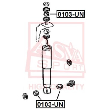Ремкомплект, опора стойки амортизатора <b>ASVA 0103UN</b>