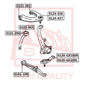 Ремонтный комплект, несущие / направляющие шарниры <b>ASVA 0105065</b>