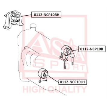 Опора двигателя <b>ASVA 0112NCP10LH</b>