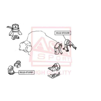 Опора двигателя <b>ASVA 0112ST195F</b>