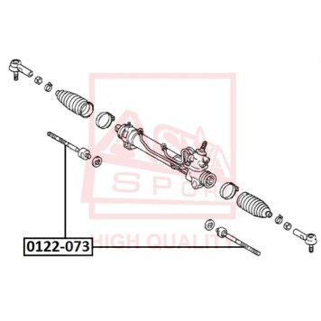 Тяга рулевая шарнир осевой <b>ASVA 0122073</b>