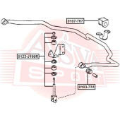 Тяга стабилизатора <b>ASVA 0123J100R</b>