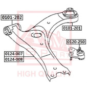 Рычаг независимой подвески колеса, подвеска колеса <b>ASVA 0124007</b>
