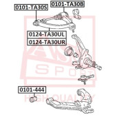 Рычаг независимой подвески колеса, подвеска колеса <b>ASVA 0124TA30UR</b>