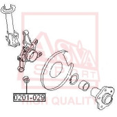 Сайлентблок, рычаг независимой подвески колеса <b>ASVA 0201029</b>