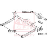 Сайлентблок, рычаг независимой подвески колеса <b>ASVA 0201116</b>