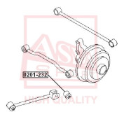 Сайлентблок, рычаг независимой подвески колеса <b>ASVA 0201232</b>
