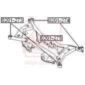 Сайлентблок, рычаг независимой подвески колеса <b>ASVA 0201274</b>