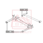 Ремкомплект, опора стойки амортизатора <b>ASVA 0203235</b>
