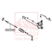 Тяга рулевая / шарнир осевой <b>ASVA 0222B10RS</b>