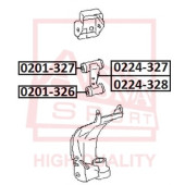 Рычаг независимой подвески колеса, подвеска колеса <b>ASVA 0224328</b>