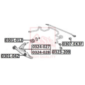 Рычаг независимой подвески колеса, подвеска колеса <b>ASVA 0324027</b>