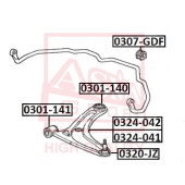 Рычаг независимой подвески колеса, подвеска колеса <b>ASVA 0324042</b>