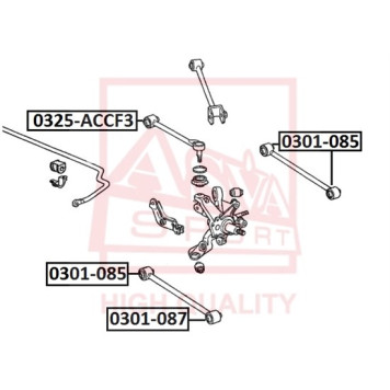 Рычаг независимой подвески колеса, подвеска колеса <b>ASVA 0325ACCF3</b>