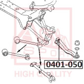 Сайлентблок, рычаг независимой подвески колеса <b>ASVA 0401050</b>