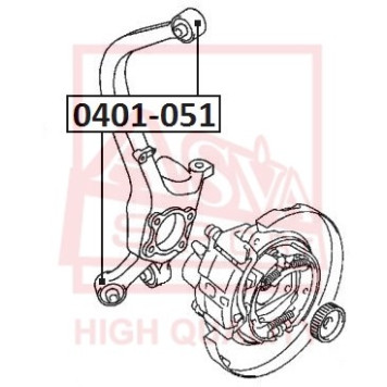 Сайлентблок, рычаг независимой подвески колеса <b>ASVA 0401051</b>