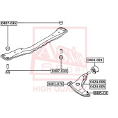 Ремонтный комплект, несущие / направляющие шарниры <b>ASVA 0405CK</b>
