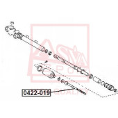 Тяга рулевая / шарнир осевой <b>ASVA 0422019</b>
