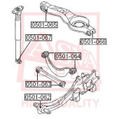 Подвеска, рычаг независимой подвески колеса <b>ASVA 0501065</b>