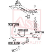 Сайлентблок, рычаг независимой подвески колеса <b>ASVA 0501110</b>