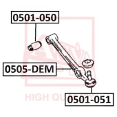 Ремонтный комплект, несущие / направляющие шарниры <b>ASVA 0505DEM</b>