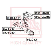 Опора шаровая <b>ASVA 0520CX</b>