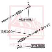 Наконечник поперечной рулевой тяги <b>ASVA 0521GGL</b>