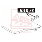 Сайлентблок, рычаг независимой подвески колеса <b>ASVA 0701033</b>