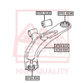 Опора шаровая <b>ASVA 0720RS4</b>