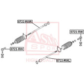 Наконечник поперечной рулевой тяги <b>ASVA 0721RW</b>