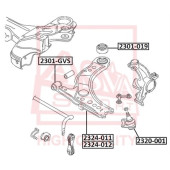 Сайлентблок, рычаг независимой подвески колеса <b>ASVA 2301019</b>