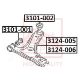 Сайлентблок переднего рычага передний <b>ASVA 3101001</b>