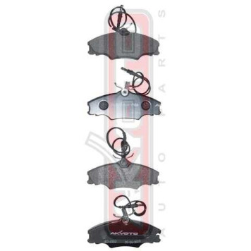 Колодки тормозные дисковые передние с датчиком <b>ASVA AKD0302</b>-1