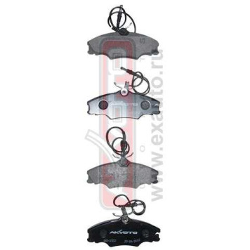 Колодки тормозные дисковые передние с датчиком <b>ASVA AKD0302</b>