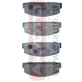 Колодки тормозные дисковые задние <b>ASVA AKD1076</b>