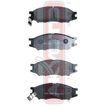 Колодки тормозные дисковые передние <b>ASVA AKD1210</b>-1