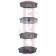 Колодки тормозные дисковые задние <b>ASVA AKD1542</b>