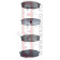 Колодки тормозные дисковые задние <b>ASVA AKD1542</b>