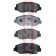 Колодки тормозные дисковые передние <b>ASVA AKD8485</b>