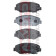 Колодки тормозные дисковые передние <b>ASVA AKD8485</b>