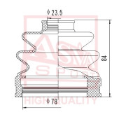 Пыльник шрус (комплект без смазки) <b>ASVA ASBTHY89</b>